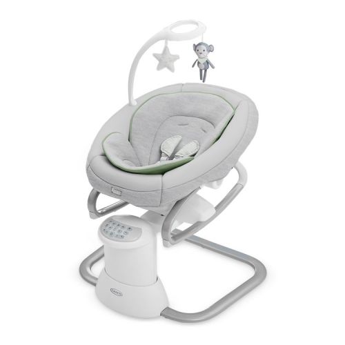 Graco Soothe My Way Baby Swing with Removable Rocker - Madden: Adjustable Speed, Multidirectional Seat, 5-Point Harness