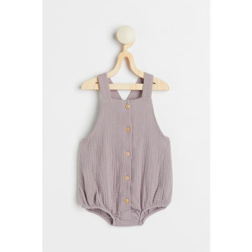 Sleeveless Cotton Romper Suit