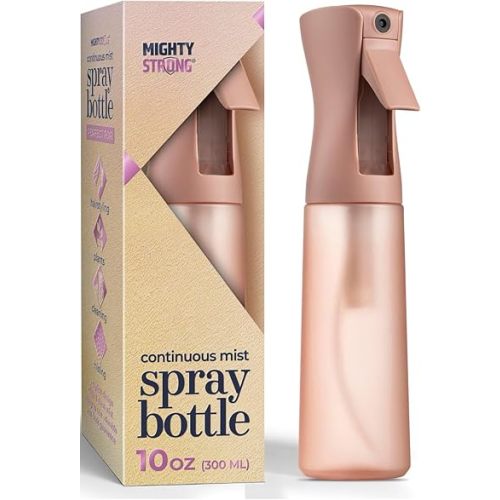 10 OZ Continuous Spray Bottles - Ultra Fine Mist Sprayer | Water Spray Bottle For Hair Stuff, Mister Spray Bottle For Plants Mister | Hair Spray Bottles For Hairstyling, Cleaning, Salons