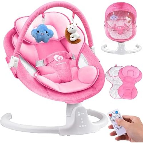 Bluetooth Baby Swing,5 Speeds,3 Angles,Remote,Indoor Outdoor Portable