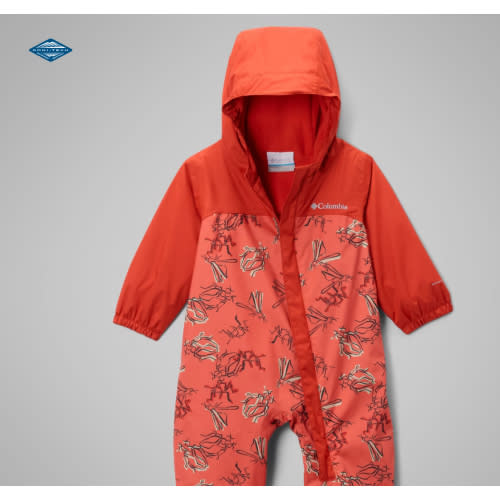 Infant Critter Jitters™ III Rain Suit (Orange Critters)