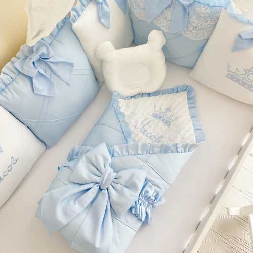 Personalized Satin Baby Blanket with Ruffle: Newborn Gift