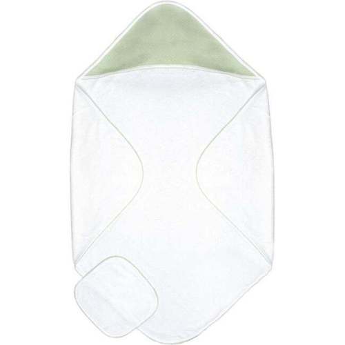 Diamond Baby Towel + Wash Set in Pistachio - Sammy + Nat Towels & Robes | Maisonette