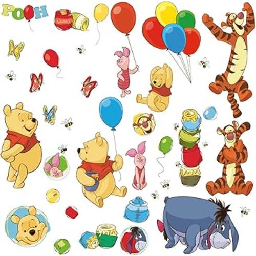 Disney Winnie The Pooh Pooh & Friends Peel & Stick Wall Decal by RoomMates, RMK1498SCS
