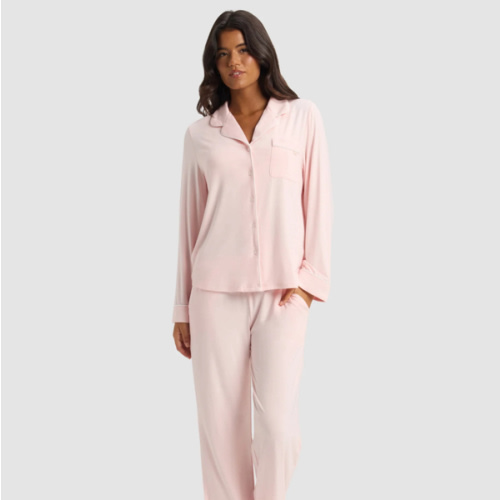 Women's Bamboo Stretch-Knit Long Sleeve Pajama Set | Cozy Earth