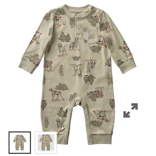 Boys' Long Sleeve Dog Print Coverall (Baby) | Carhartt