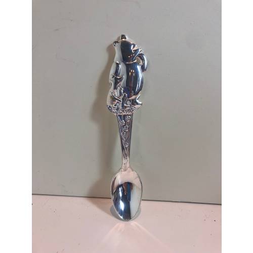 Lunt Silversmiths Winnie the Pooh Baby Feeding Spoon Silverplate, New in Plastic Bag