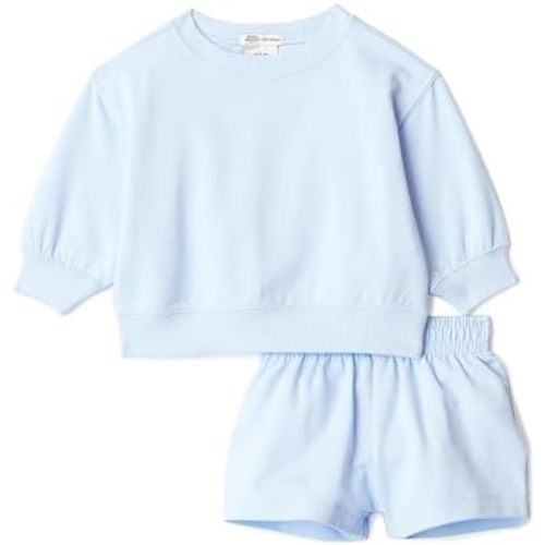 Amazon Essentials x Sofia Grainge Unisex Babies Toddlers and Kids' Sweatshirt and Shorts French Terry Play Set
