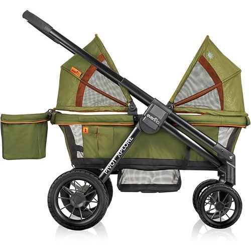 Evenflo Pivot Xplore All-Terrain Stroller Wagon (Ranger Green)