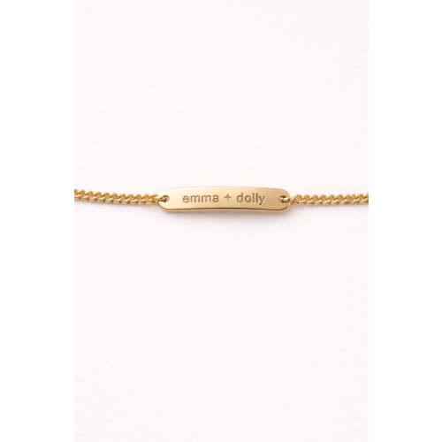 Engraved Bar Bracelet