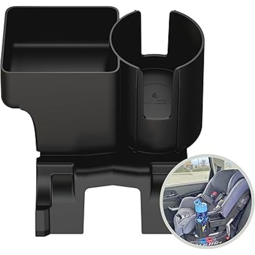 Swigzy Cup Holder and Snack Tray for Nuna RAVA Car Seats (Does not fit Exec, PIPA, or REVV) - Holds Most Kids Water Bottles - Made from Food Safe ABS - Dishwasher Safe