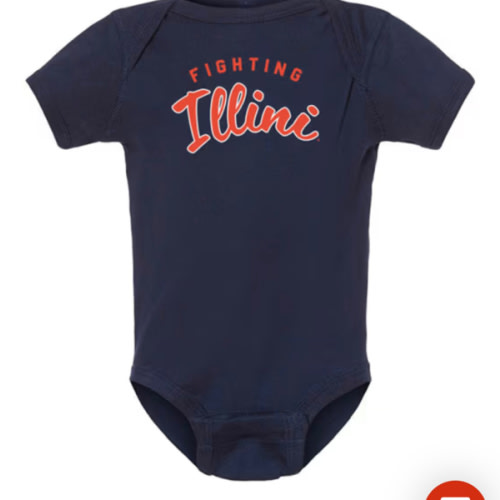 Rally Illinois Fighting Illini Baby NAVY Fighting Illini One Piece - 27241686