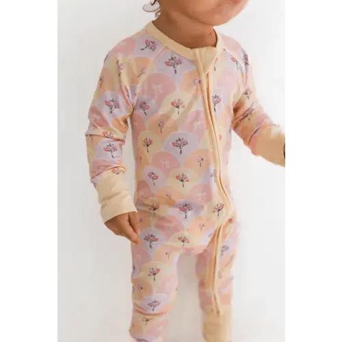 Savannah Floral Zipper Romper – In My Jammers