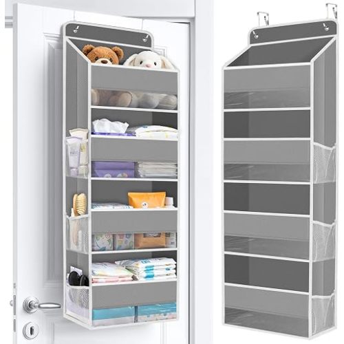 Over The Door Organizer Storage behind Door Hanging Organizer for Nursery