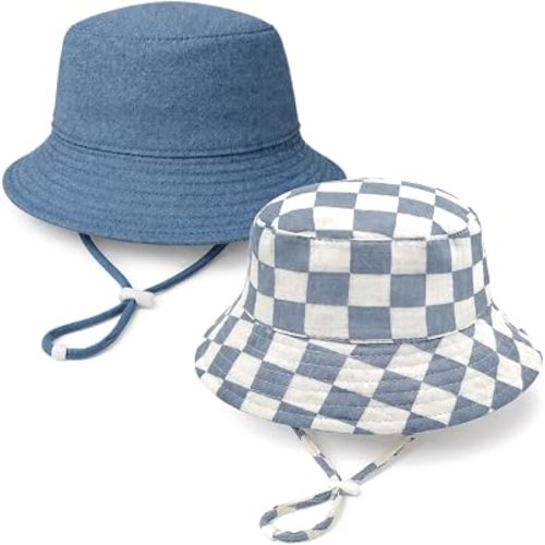 Baby Sun Hat Infant Toddler Summer Cotton Yarn Bucket Hat for Boys Girls