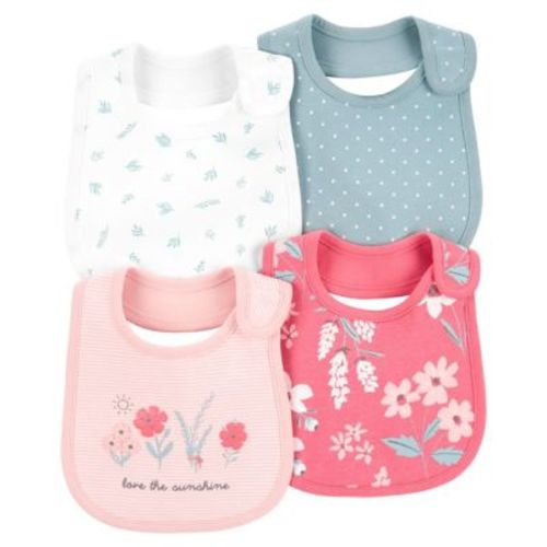 carter's® 4-Pack Floral Teething Bibs - MULTI - 4 PACK