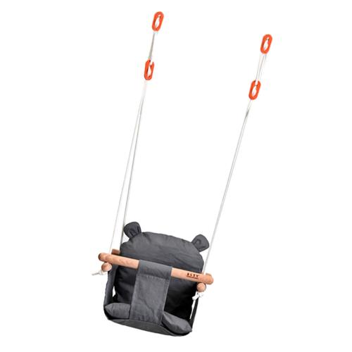 Canvas Baby Swing Seat High Back with Adjustable Chains Hanging Swing Seat Baby Swings for Indoor Playground Babies Toddlers