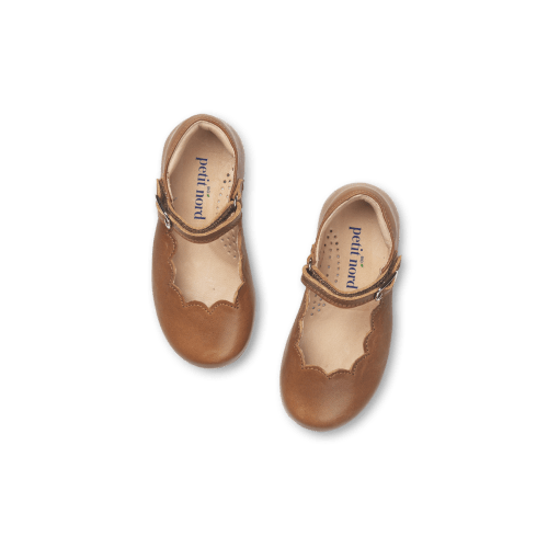 Scallop Mary Jane - Cognac – Petit Nord GLOBAL