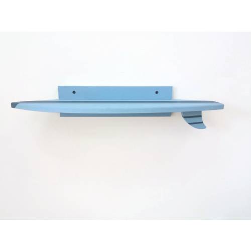 Surfboard shelf with fin Beachy themed decor 24'' x 7''