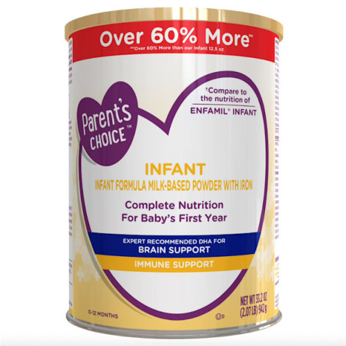 Parent's Choice  Infant Formula Milk-Based Powder with Iron - 33.2 oz