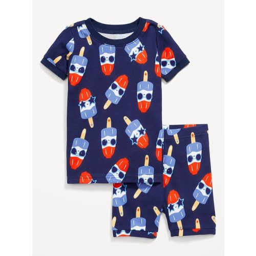 Printed Snug-Fit Pajama Set for Toddler & Baby