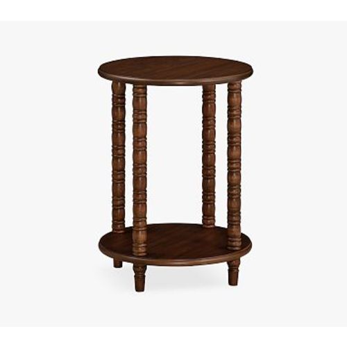 Elsie Side Table, Heritage Walnut, UPS Delivery
