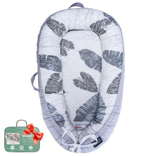 Baby Lounger for Newborn 0–24 Months, Portable Infant Support Pad for Tummy Time and Diaper Changes, Breathable Cotton Pad for Supervised Awake Use