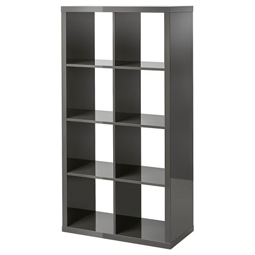 KALLAX Shelf unit, high gloss gray, 30 3/8x57 7/8" - IKEA