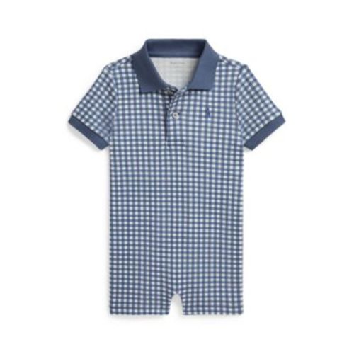 Baby Boys' Gingham Polo Shortall