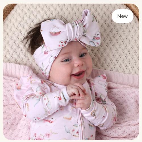 Alice's Tea Party Oversized Bow | Snuggle Hunny