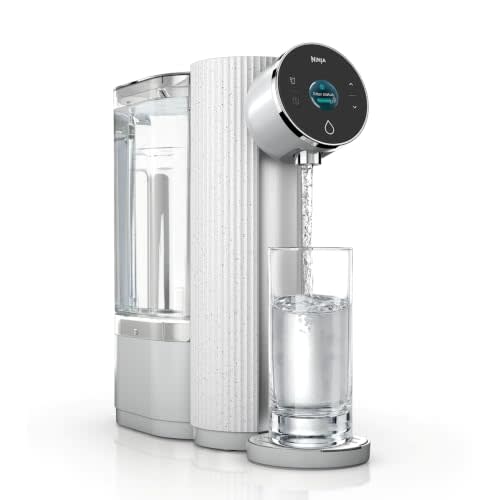 Ninja HydraSense™ Intelligent Water Filtration System, WF1001WH1 | Dove White, Filters 80+ contaminants, Personalized Filter Life Tracking, No Installation Required, Includes 6-Month Filter