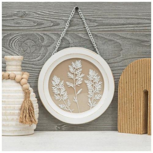 White Botanicals Framed Wall Decor