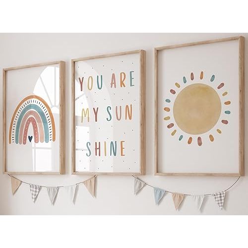 You are My Sunshine Set of 3 Unframed Poster Prints