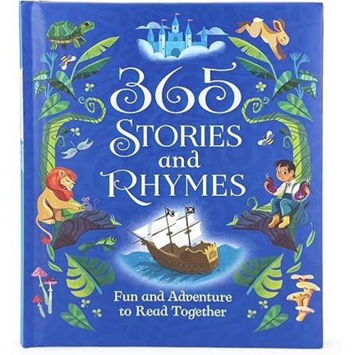 365 Stories and Rhymes - Tales of Action and Adventures: Short Nursery Rhymes, Fairy Tales and Bedtime Collections for Little Boys and Heroes Hardcover – March 19, 2024