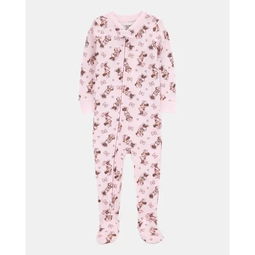 Baby Disney© Minnie Mouse Snug Fit Cotton Footie 1-Piece Pajamas - Pink | Carter's