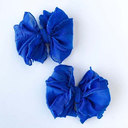 Ruffle Clip | Royal Blue