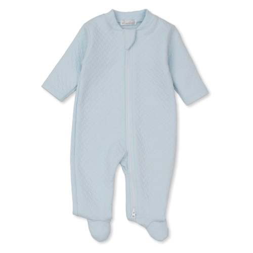 Classic Jacquards Blue Zip Footie