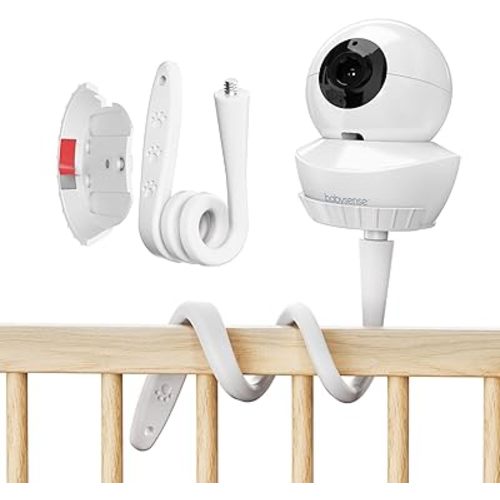 Babysense HD S2/V43 Baby Monitor Mount,Flexible Bracket Compatible Babysense V43/S2 Baby Monitor Clip Bracket,Flexible Twist BabyMonitors Mount,No Drilling Required