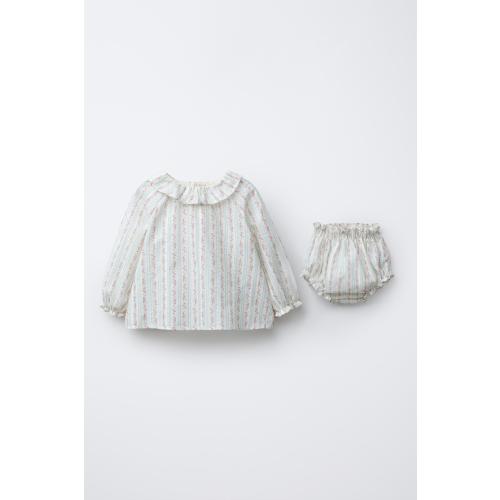 FLORAL SHIRT AND BLOOMERS SET - Multicolored | ZARA United States