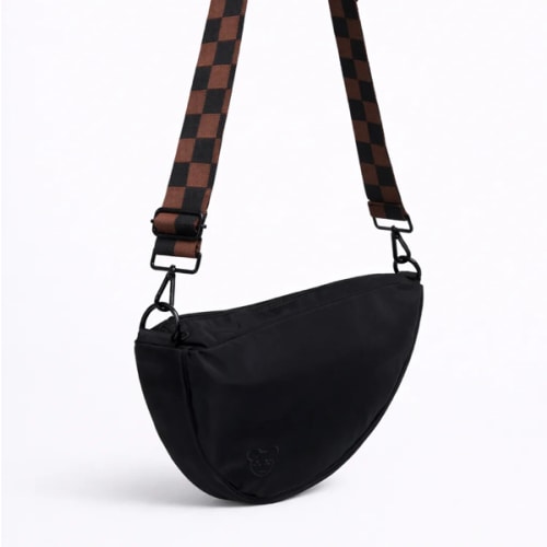 Black Crossbody Compact Diaper Bag | Sling Diaper Bag | citymouse