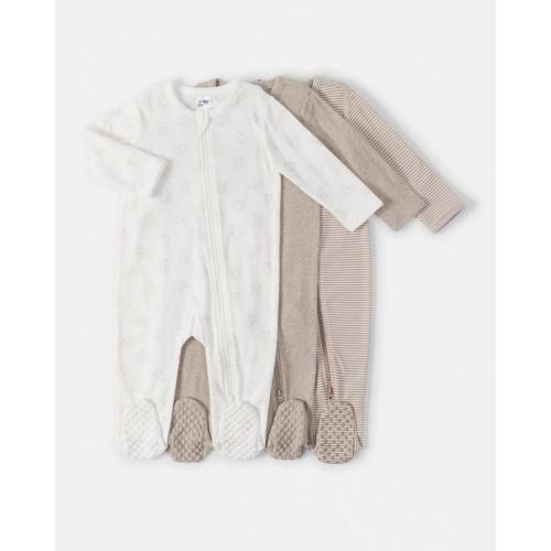 3 Pack Australian Cotton Coveralls - Kmart