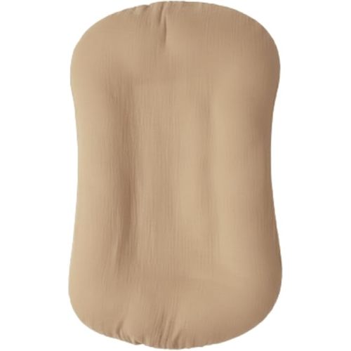 Lounger, Ergonomic Baby Rest Pillow, Khaki Coloured Baby Lounger Cover and Orange Coloured Lounger. (No Padding in the middel Part). (Khaki)