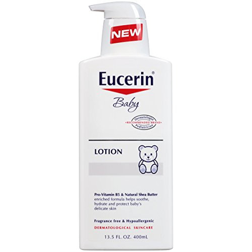 Eucerin Baby Body Lotion, Fragrance Free Baby Lotion, 13.5 Fl Oz Pump Bottle