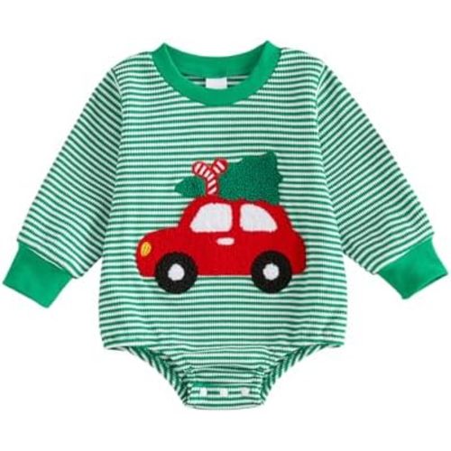 Bonangber Newborn Baby Boy Girl Halloween Outfit Long Sleeve Sweatshirt Romper Sweater Onesie Cute Infant Fall Winter Clothes