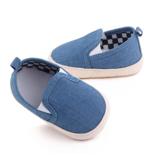 Clowora Unsex Baby Boys Girls Canvas First Walkers Shoes,Infant Non Slip Soft Sole Toddler Flat Lazy Loafers Sneaker
