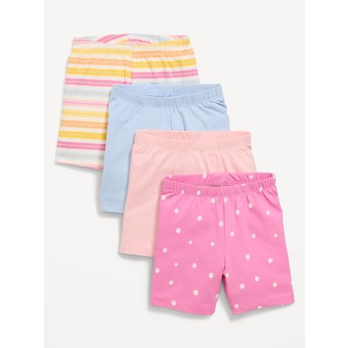 4-Pack Jersey-Knit Biker Shorts for Toddler Girls | Old Navy