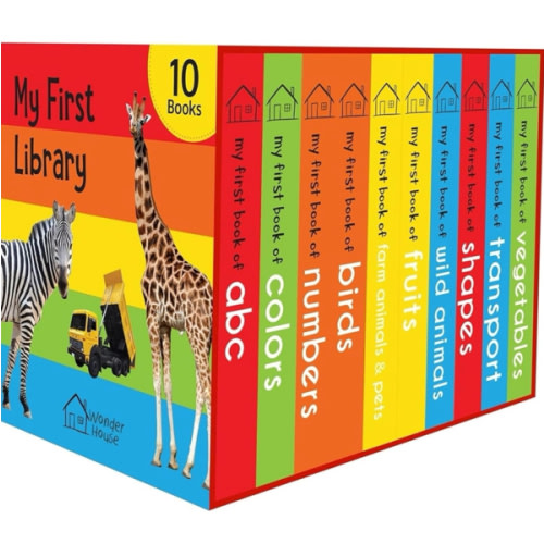 My First Library: Boxset of 10 Board Books for Kids
