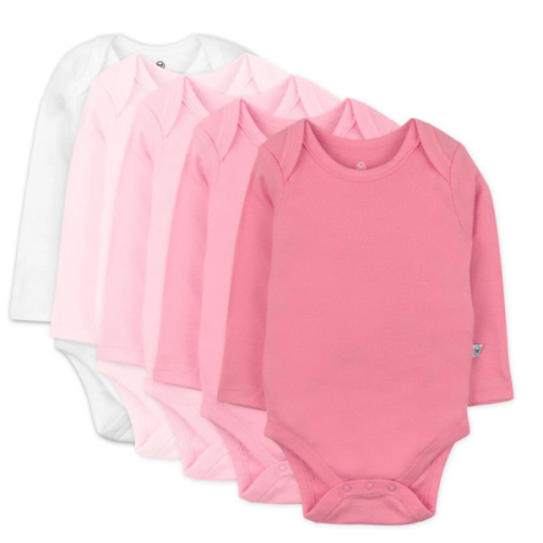 5-Pack Organic Cotton Long Sleeve Bodysuits | Honest Baby Clothing