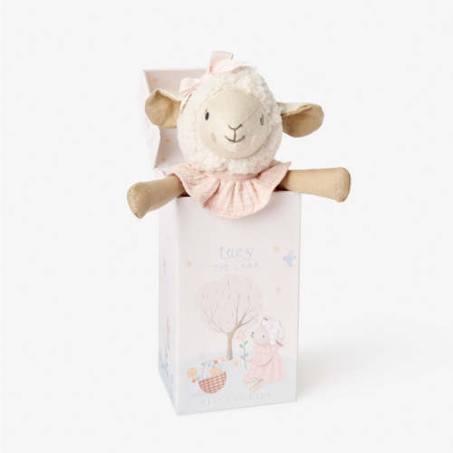 10" Lucy the Lamb Linen Toy Boxed MULTI / O/S