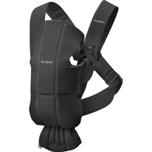 BabyBjorn Carrier Mini Cotton Black | Baby Bunting AU